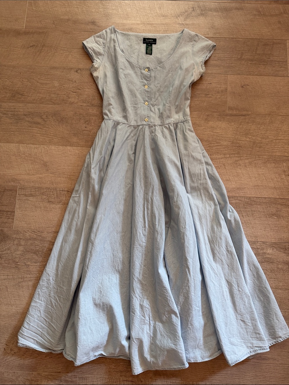 Ralph Lauren 100% Cotton Full Circle Maxi Dress